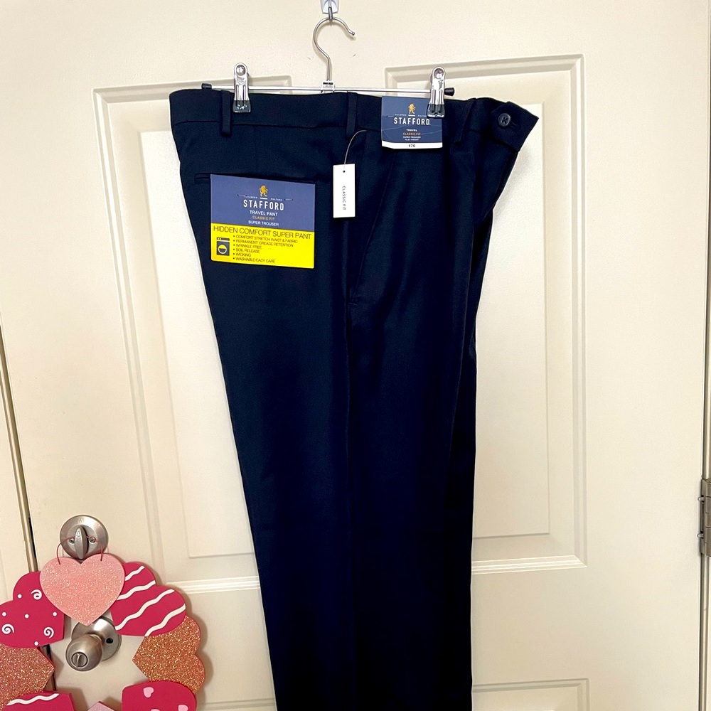 Strafford Flat Front Trouser - Navy 36/30